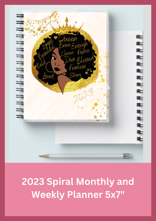 2023 Spiral Monthly & Weekly Planner 5x7