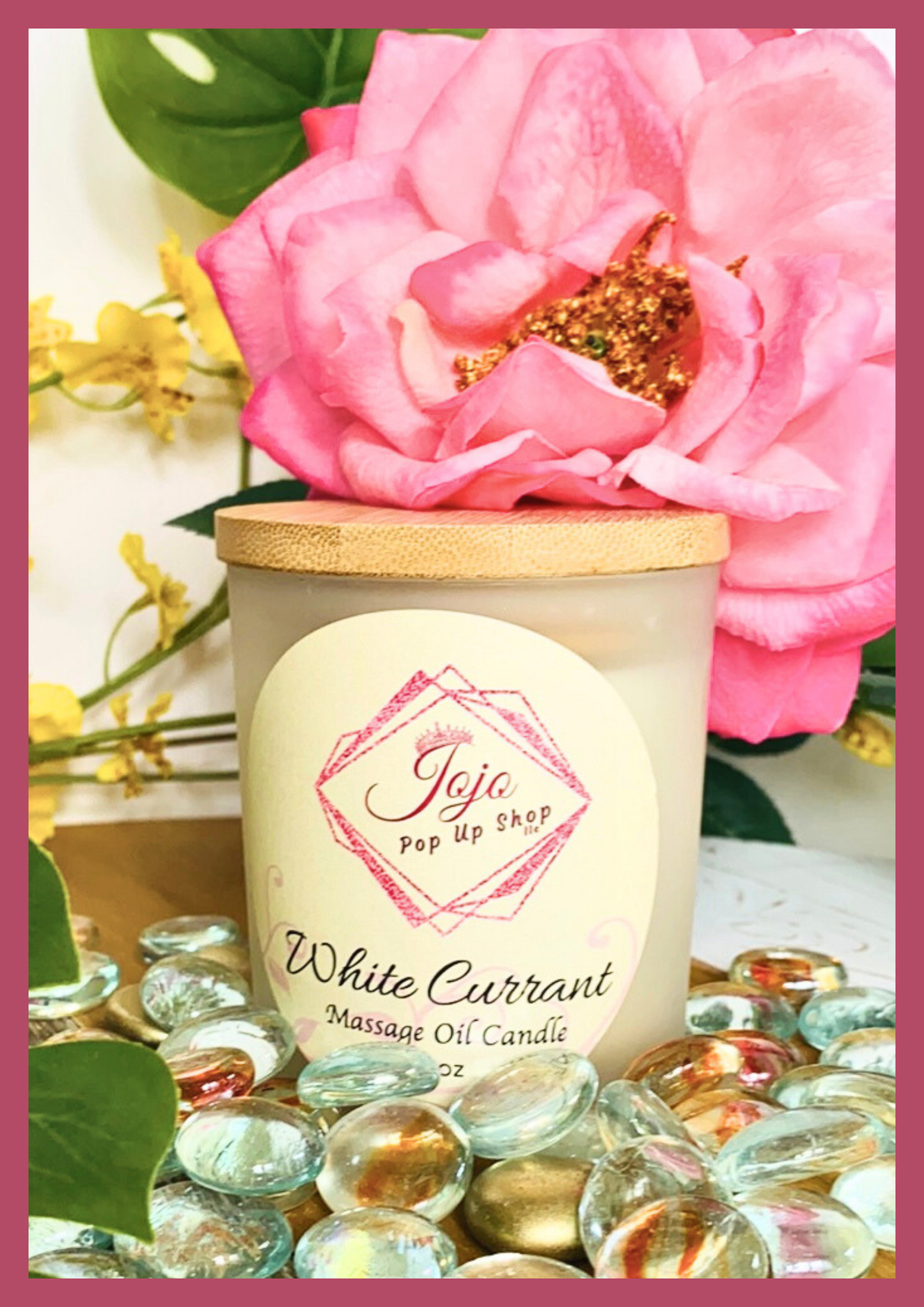 White Currant Massage Oil Candle