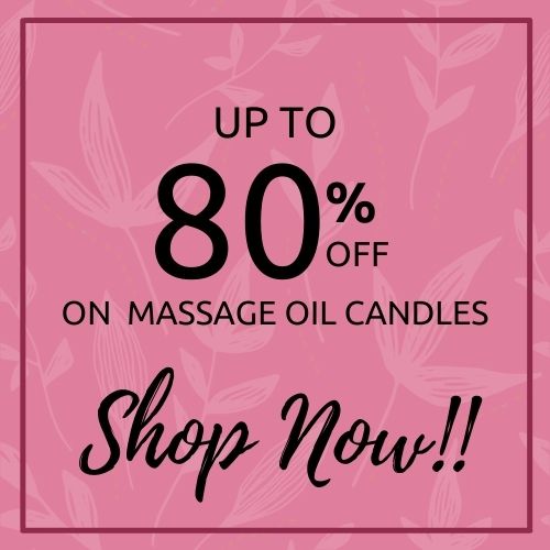 Upto 80% off on massage oil candles
