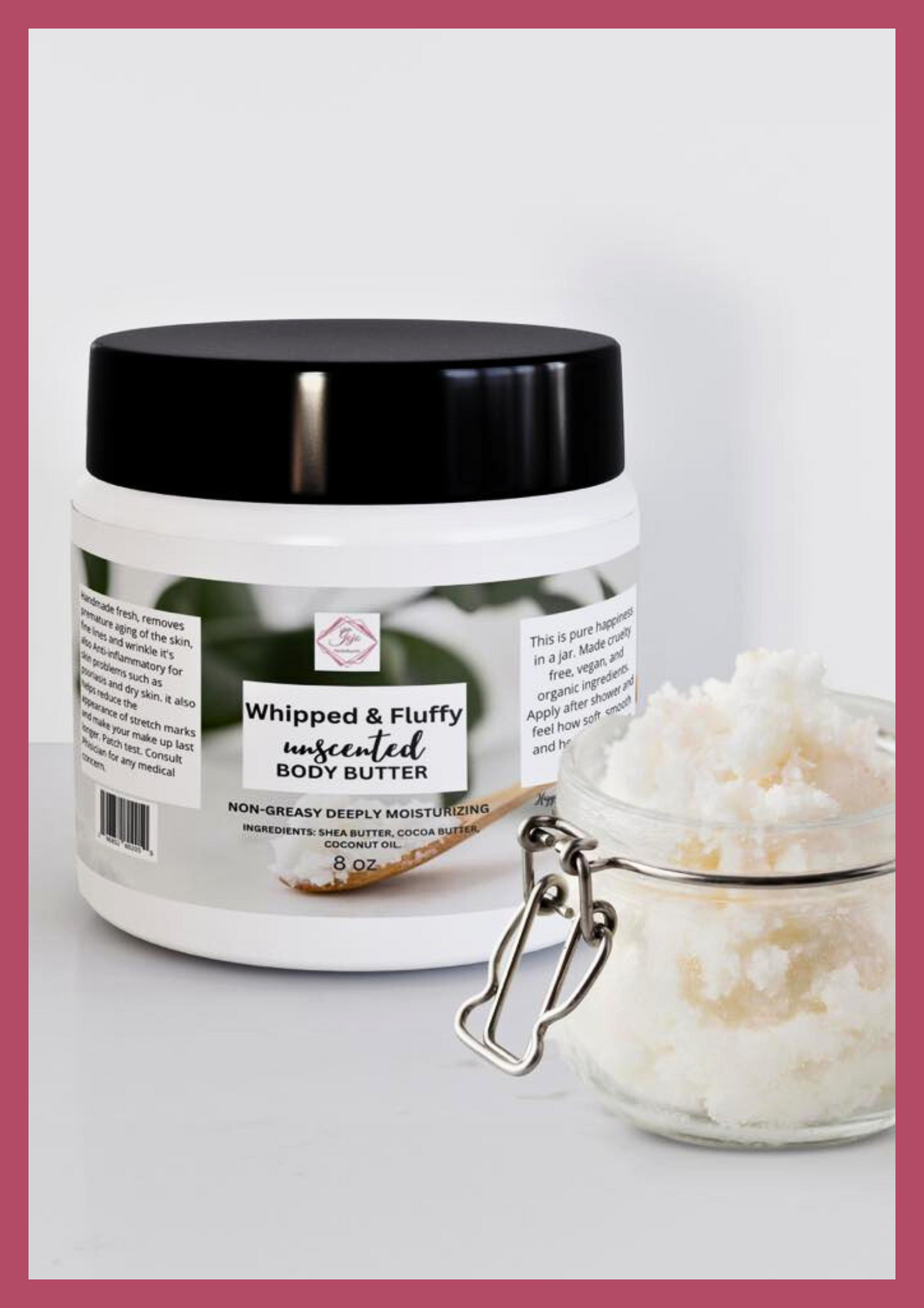 Whipped and Fluffy Unscented Body Butter